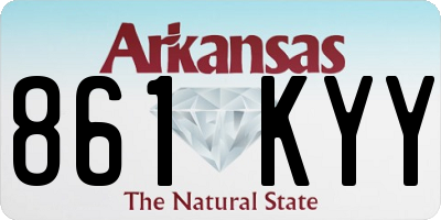 AR license plate 861KYY