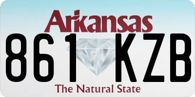 AR license plate 861KZB