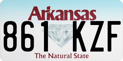 AR license plate 861KZF