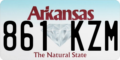 AR license plate 861KZM