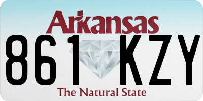 AR license plate 861KZY