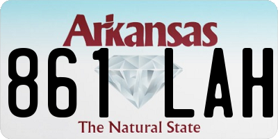AR license plate 861LAH
