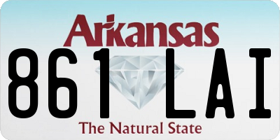 AR license plate 861LAI