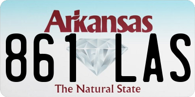 AR license plate 861LAS