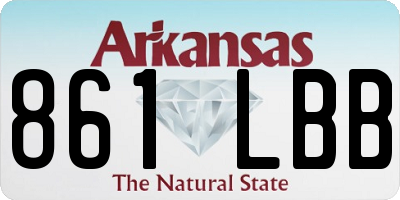 AR license plate 861LBB