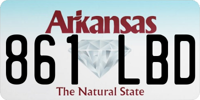 AR license plate 861LBD