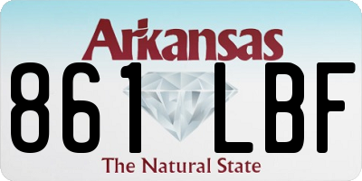 AR license plate 861LBF