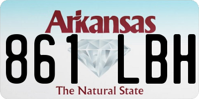 AR license plate 861LBH