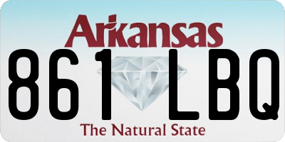 AR license plate 861LBQ