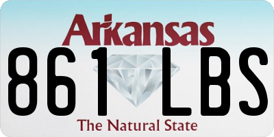 AR license plate 861LBS