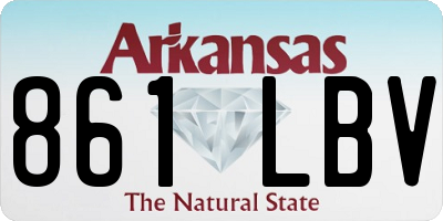 AR license plate 861LBV