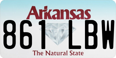 AR license plate 861LBW