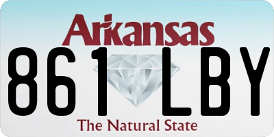 AR license plate 861LBY