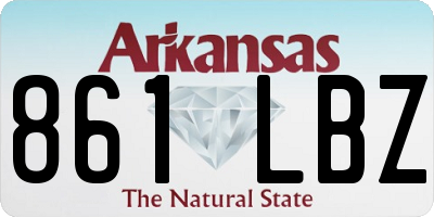AR license plate 861LBZ