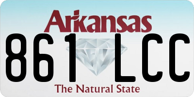 AR license plate 861LCC