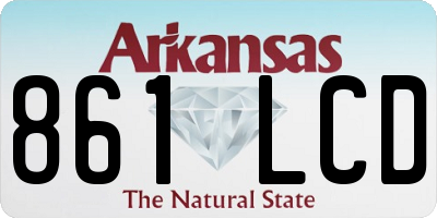 AR license plate 861LCD