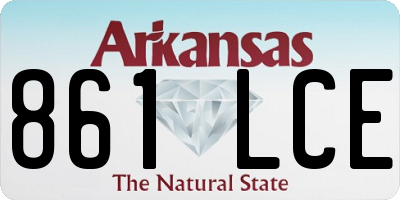 AR license plate 861LCE