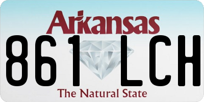 AR license plate 861LCH
