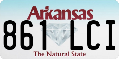 AR license plate 861LCI
