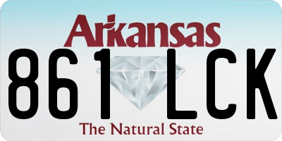 AR license plate 861LCK