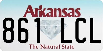 AR license plate 861LCL