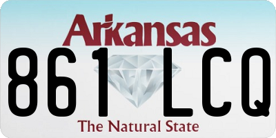 AR license plate 861LCQ
