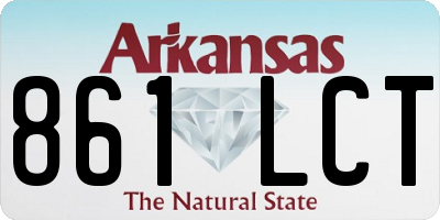 AR license plate 861LCT