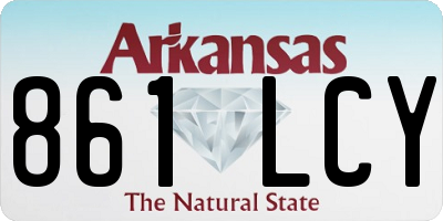 AR license plate 861LCY