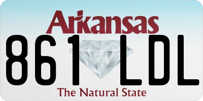 AR license plate 861LDL