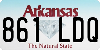 AR license plate 861LDQ