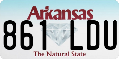 AR license plate 861LDU