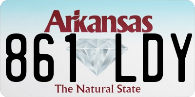 AR license plate 861LDY