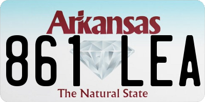AR license plate 861LEA