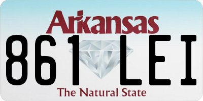 AR license plate 861LEI