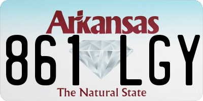 AR license plate 861LGY