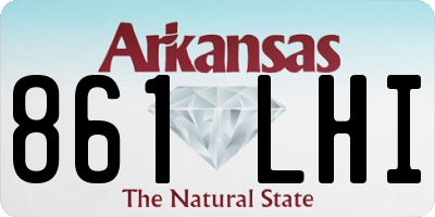 AR license plate 861LHI