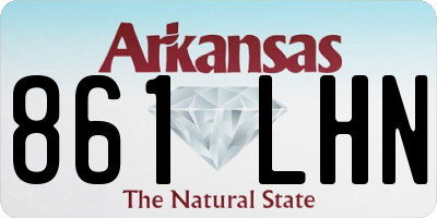 AR license plate 861LHN