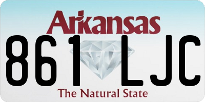 AR license plate 861LJC