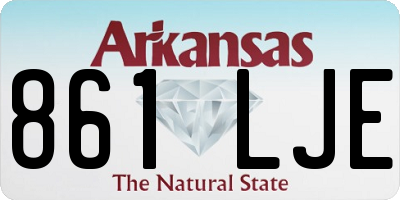 AR license plate 861LJE