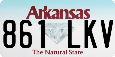 AR license plate 861LKV