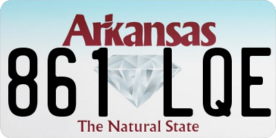 AR license plate 861LQE