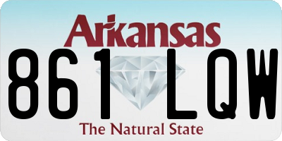 AR license plate 861LQW