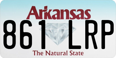AR license plate 861LRP