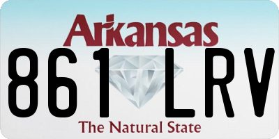 AR license plate 861LRV