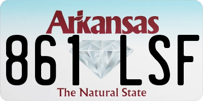AR license plate 861LSF