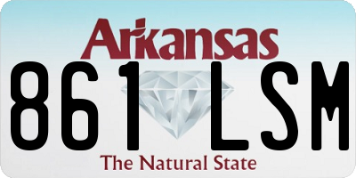 AR license plate 861LSM