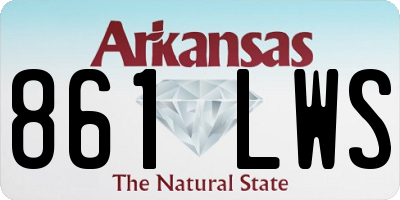 AR license plate 861LWS