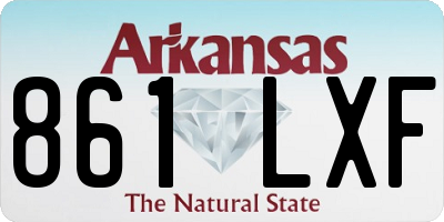 AR license plate 861LXF