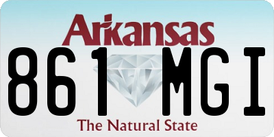 AR license plate 861MGI
