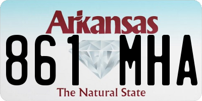 AR license plate 861MHA